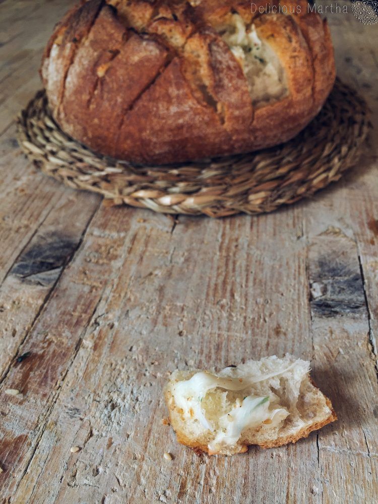 Pan relleno de queso
