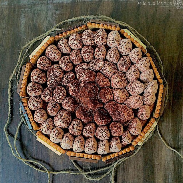 Tarta Instagram decorada con galletas