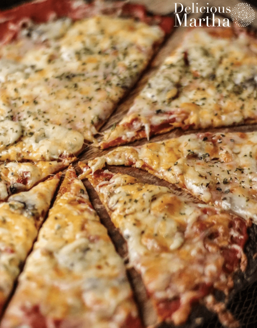 pizza fit de coliflor