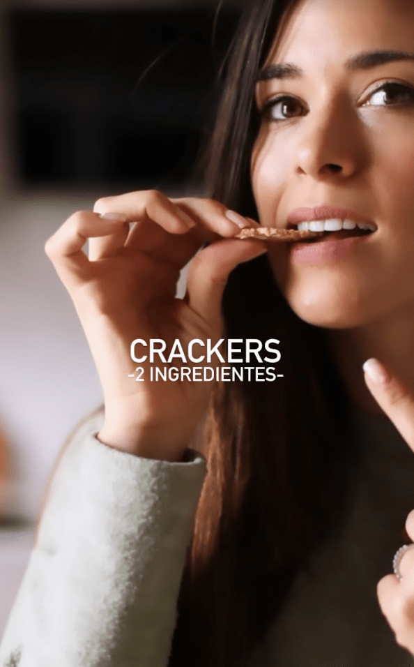 Crackers crujientes con dos ingredientes