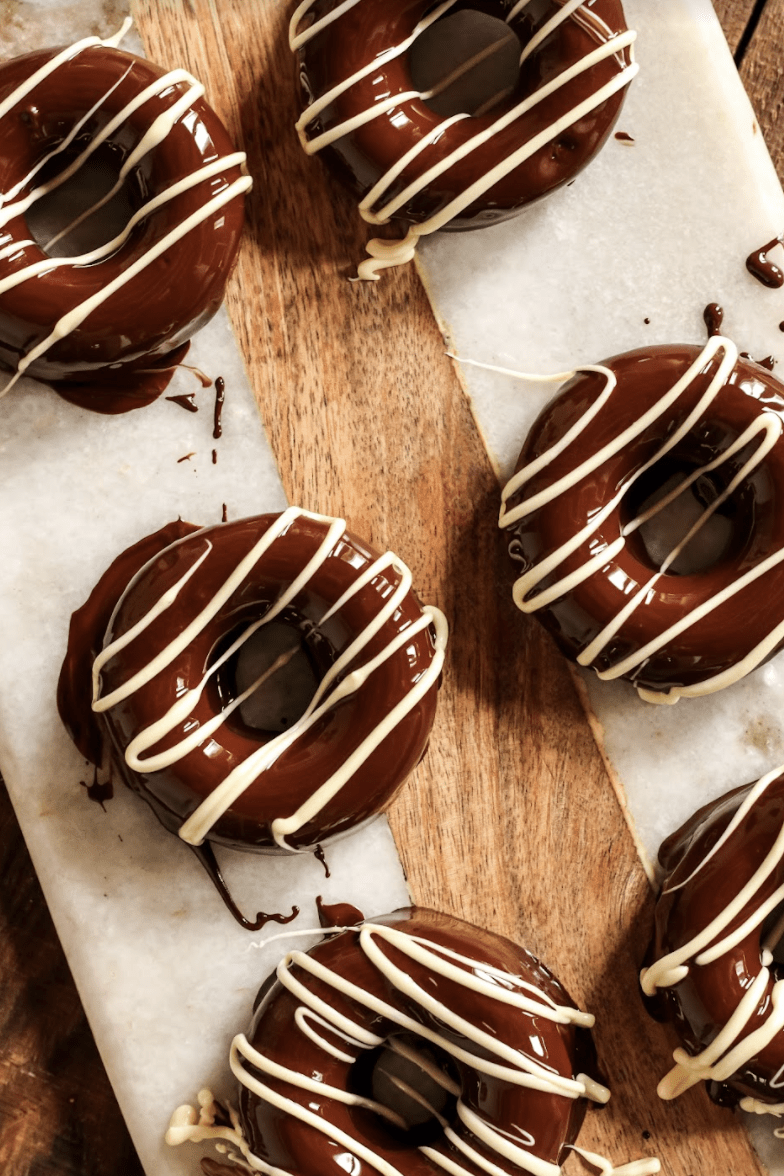 donuts de chocolate sencillos