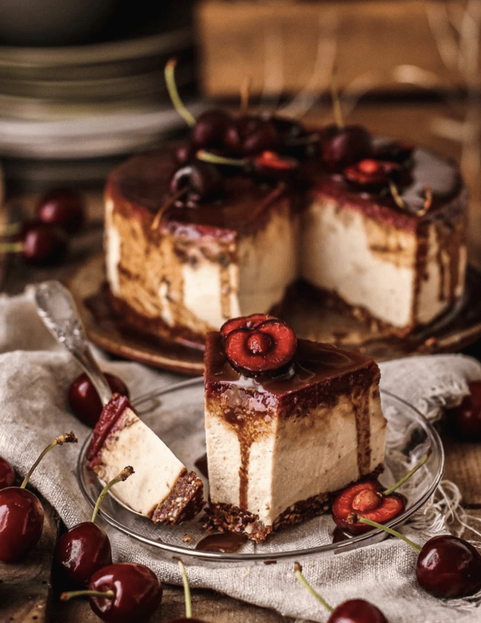 Cheesecake con cereza