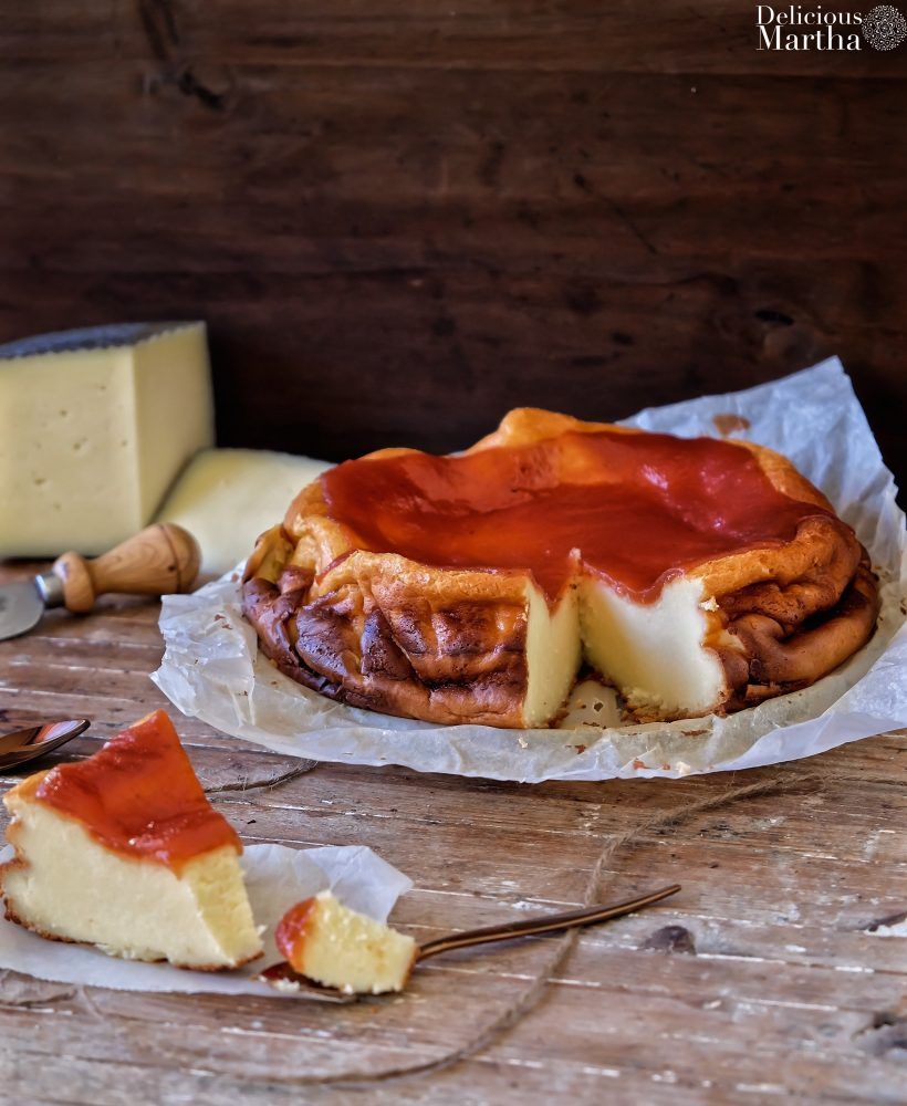 Cheesecake de queso Manchego